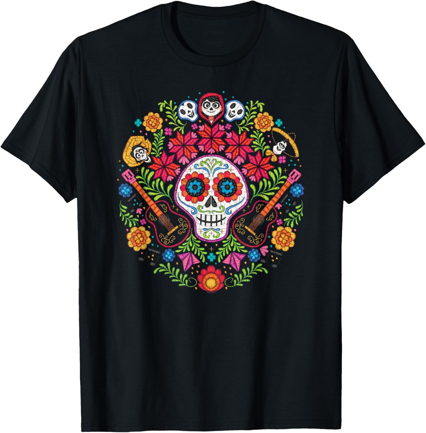 Disney Pixar Coco Land of The Dead T-Shirt - T-Shirt | Black
