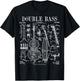 Double Bass Player Bassist Musical Instrument Vintage Patent T-Shirt - T-Shirt | Black