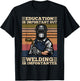 Education Is Important But Welding Is Importanter Distressed T-Shirt - T-Shirt | Black