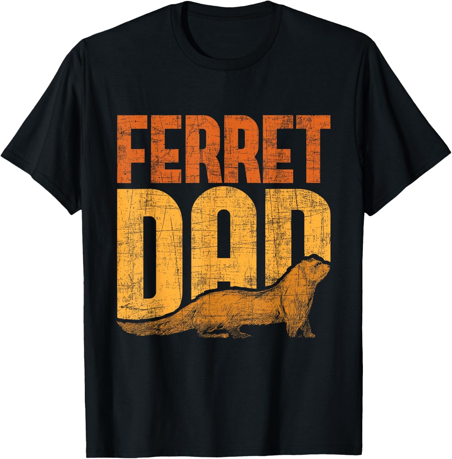 Ferret Dad - Zoo Animal Lover Ferret Lover T-Shirt - T-Shirt | Black
