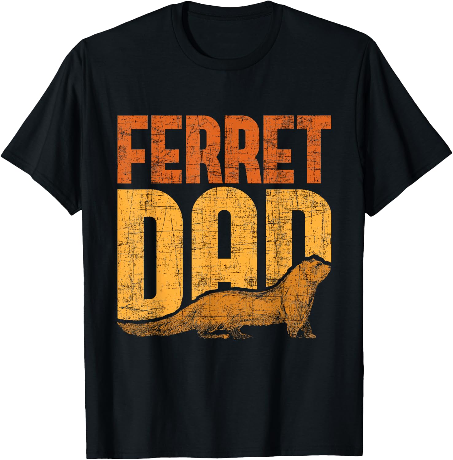Ferret Dad - Zoo Animal Lover Ferret Lover T-Shirt - T-Shirt | Black