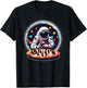 Astronaut Playing Chess in Space Boys Girls T-Shirt - T-Shirt | Black