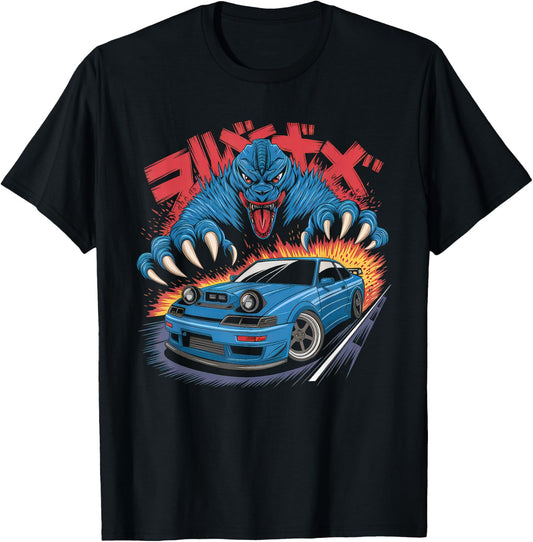 Japanese Car Men JDM Japan Street Racing Streetwear T-Shirt - T-Shirt | Black