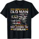 Never Underestimate an Old Man 101st Airborne Veteran Gifts T-Shirt - T-Shirt | Black