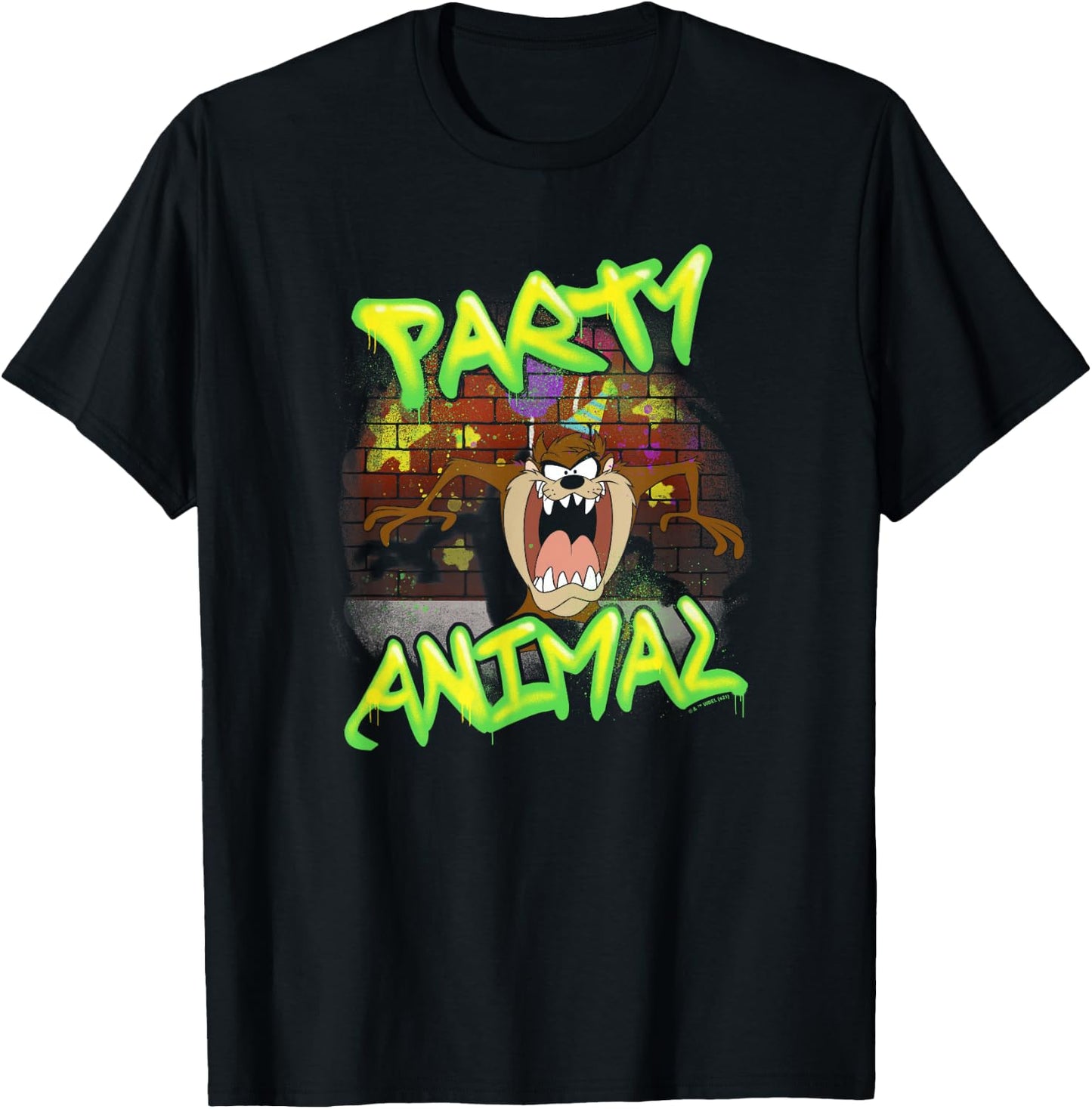 Looney Tunes Birthday Party Taz T-Shirt - T-Shirt | Black