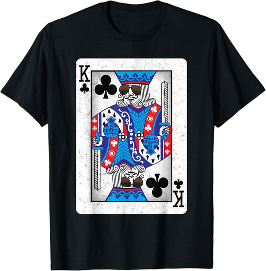 The Cool King of Clubs - Funny Poker Night T-Shirt - T-Shirt | Black