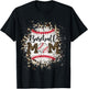 Bleached Softball Baseball Mom Leopard Mother's Day T-Shirt - T-Shirt | Black