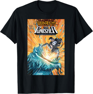 Marvel The Punisher Avenger Of Midgard Comic Book Cover T-Shirt - T-Shirt | Black