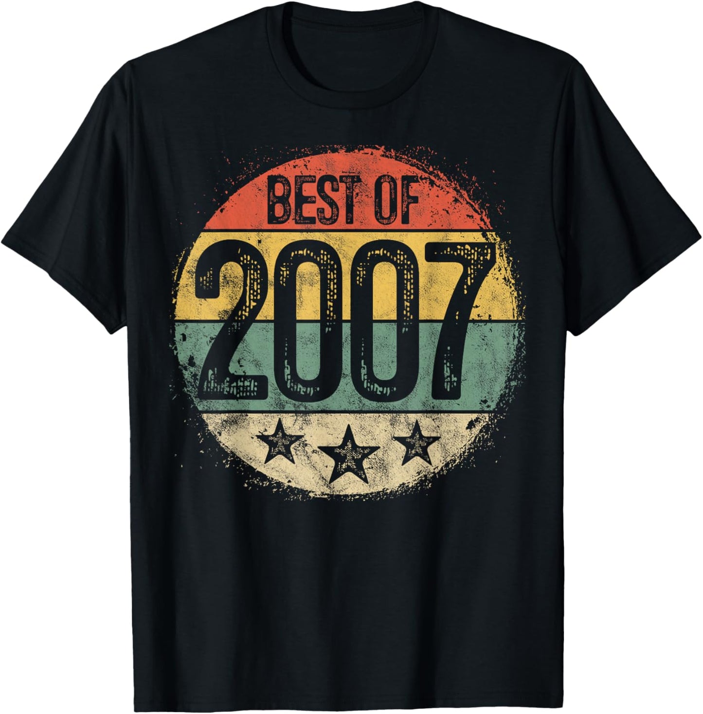 Best Of 2007 18th Birthday Gifts Women 18 Year Old T-Shirt - T-Shirt | Black