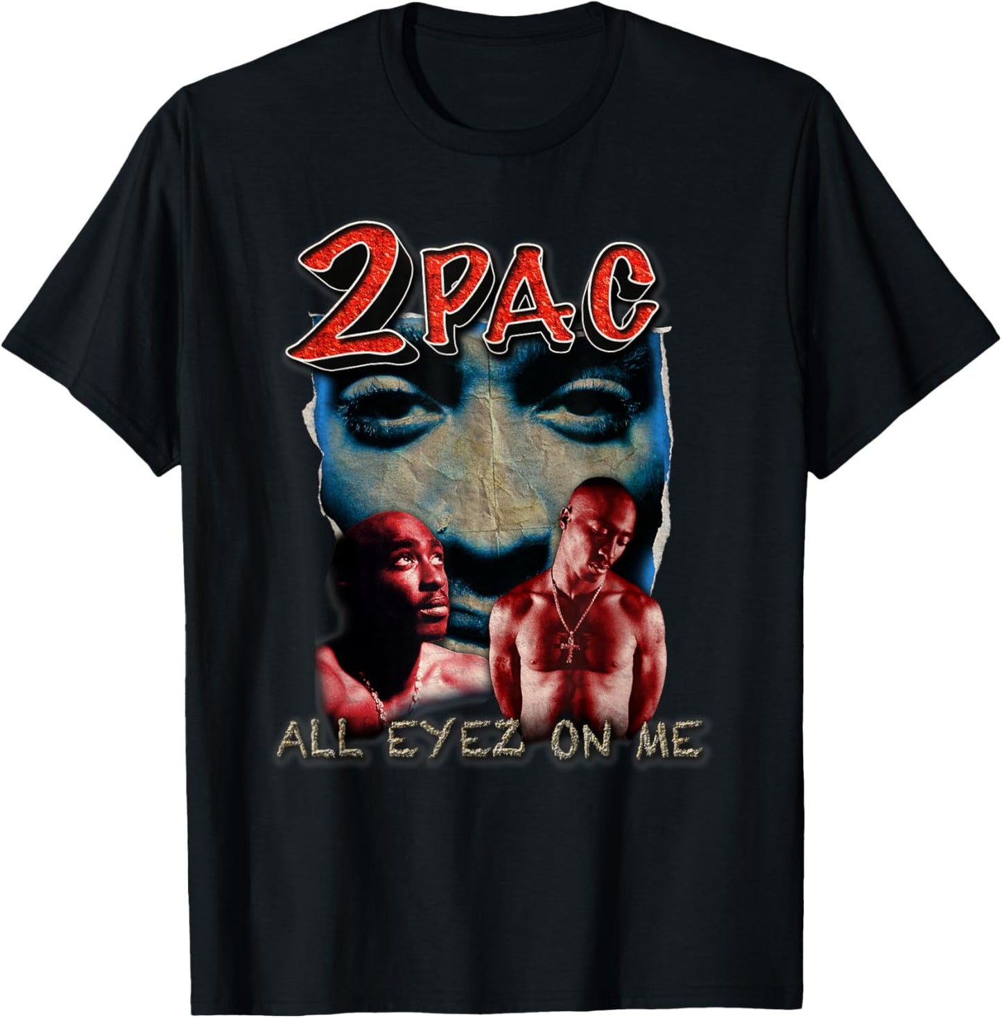 Tupac All Eyez T-Shirt - T-Shirt | Black