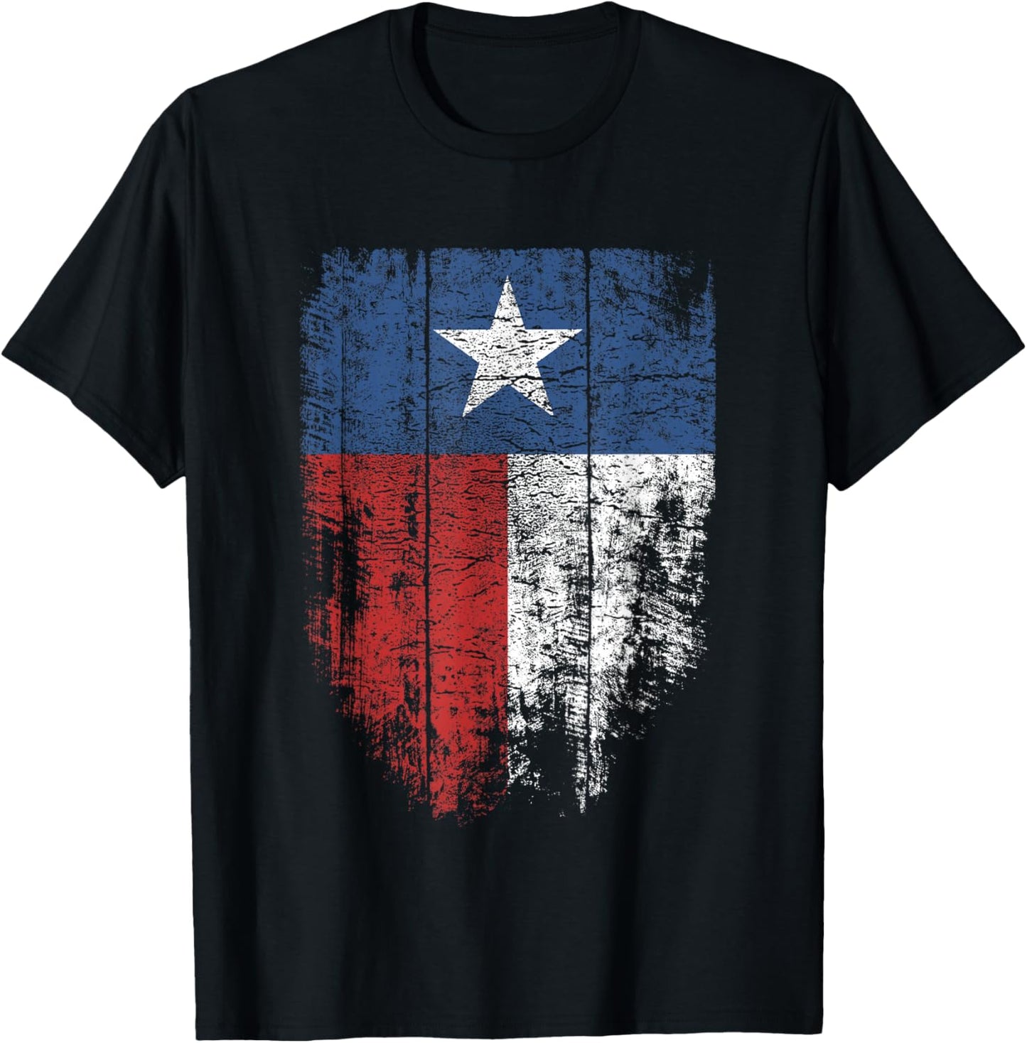 Texas T Shirt Women Men Kids | Distressed Texas State Flag T-Shirt - T-Shirt | Black