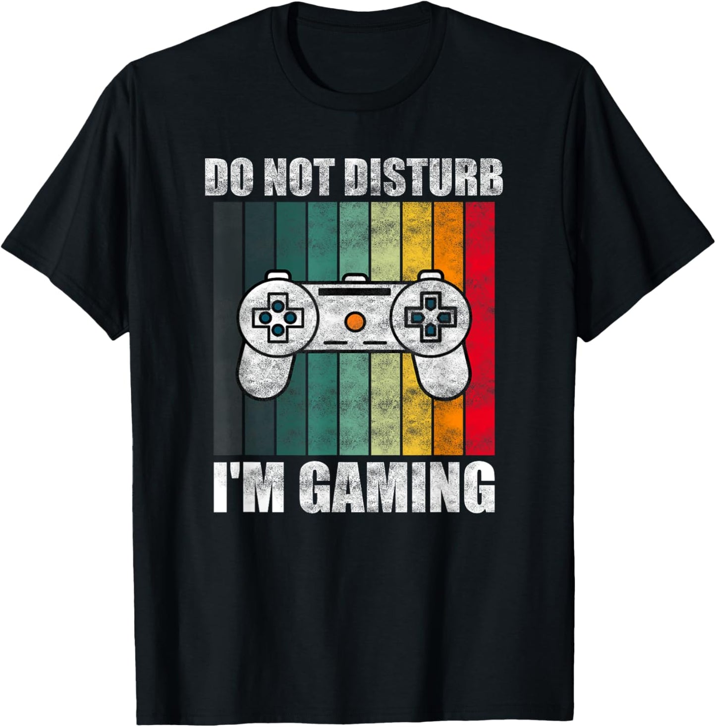 Do Not Disturb I'm Gaming Funny Video Gamer Gift Kids T-Shirt - T-Shirt | Black