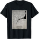 Detroit Michigan Detailed City Road Map USA Vintage T-Shirt - T-Shirt | Black