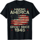 Making America Great Since 1945 Vintage Gifts 75th Birthday T-Shirt - T-Shirt | Black