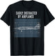 Easily Distracted By Airplanes Funny Pilot for Plane Lover T-Shirt - T-Shirt | Black