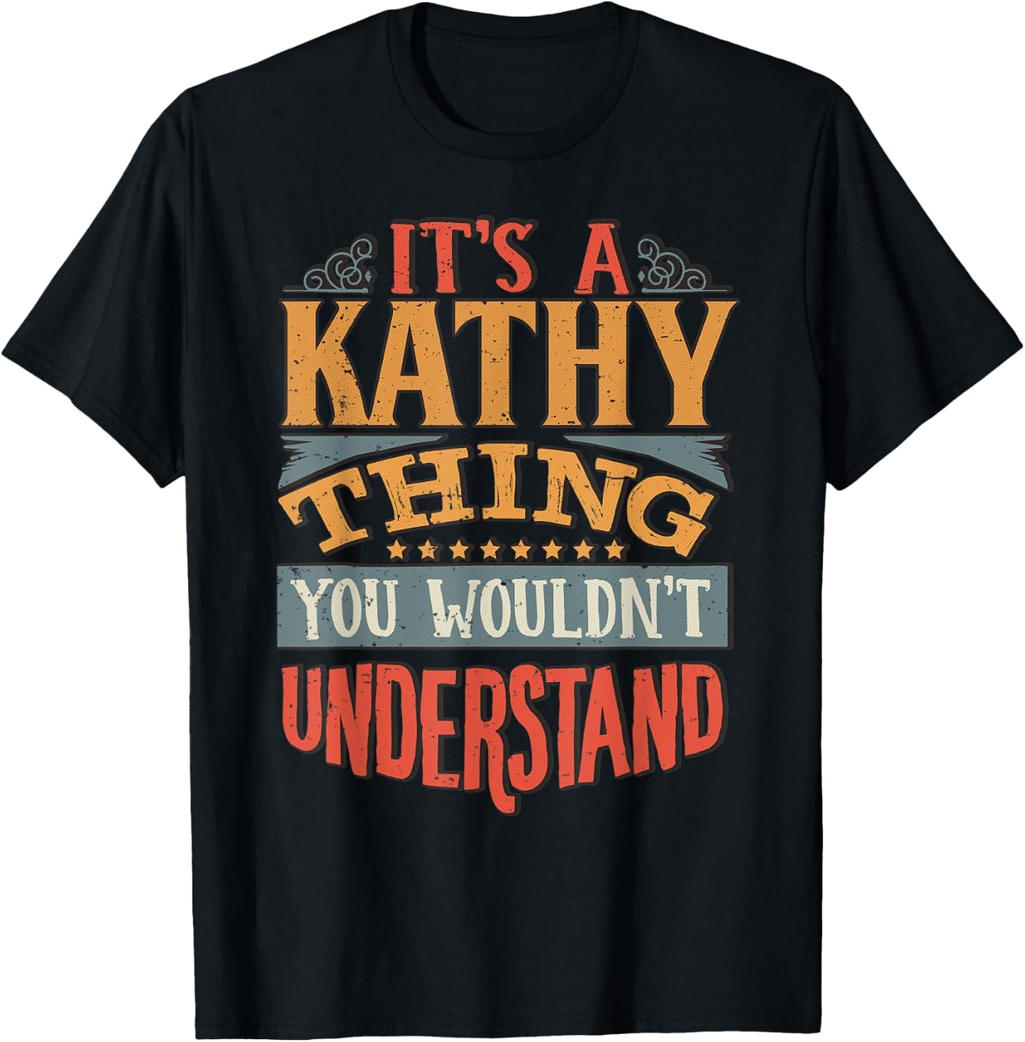 Kathy Name T-Shirt - T-Shirt | Black