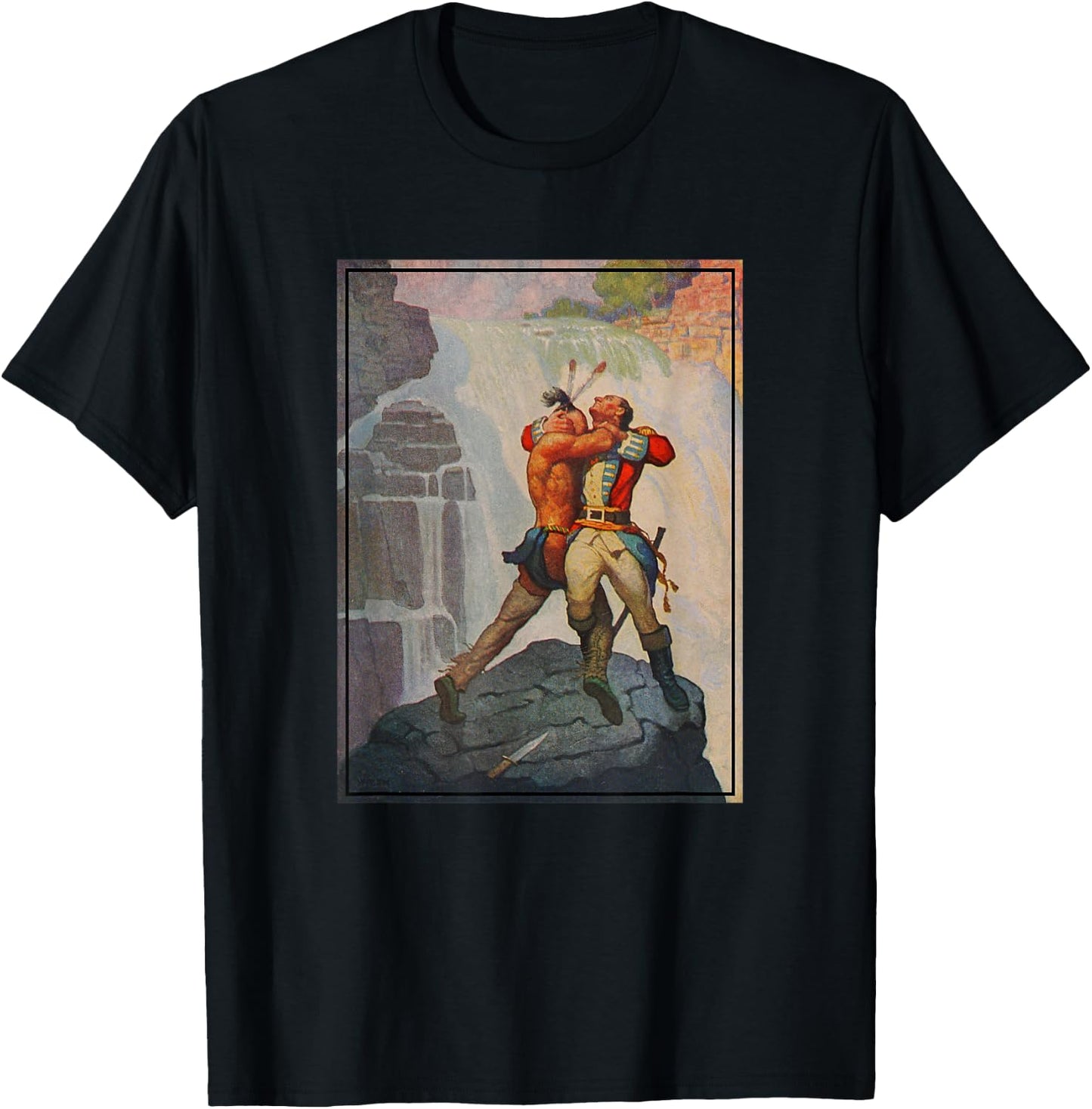 The Last of The Mohicans - Battle of Glens Falls (1919) T-Shirt - T-Shirt | Black