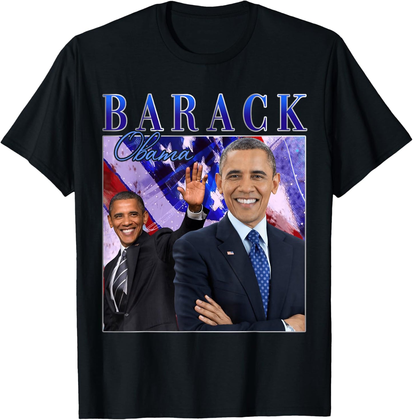 Barack Obama Retro Vintage Style T-Shirt - T-Shirt | Black