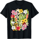 Flowers of Ethiopia Word Art - Ethiopian Pride T-Shirt - T-Shirt | Black