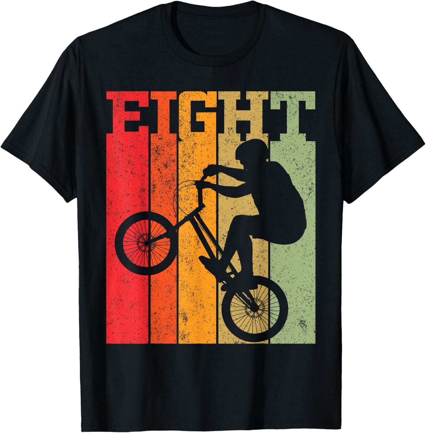 8th Birthday Boys 8 Year Old Eight BMX Bike racing bicycle T-Shirt - T-Shirt | Black