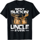 Best Buckin' Uncle Ever Shirt Deer Hunting Bucking Father T-Shirt - T-Shirt | Black