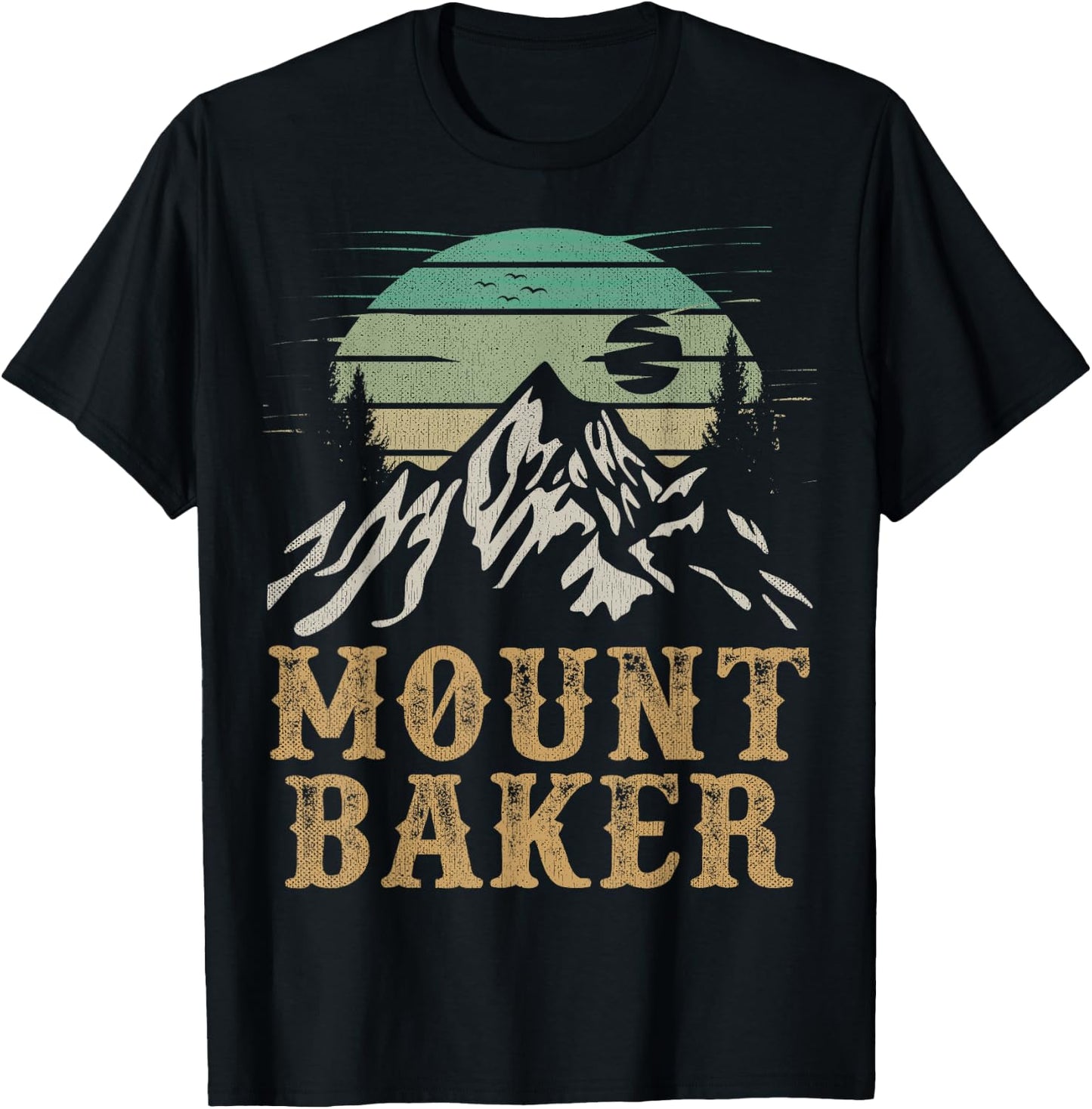 Mount Baker National Park Merchandise Hiking Mount Baker T-Shirt - T-Shirt | Black