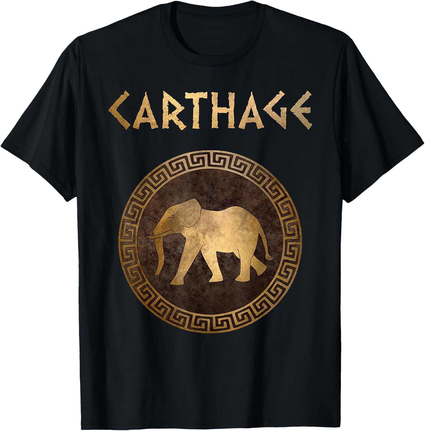 Ancient Carthage Hannibal War Elephant T-Shirt - T-Shirt | Black