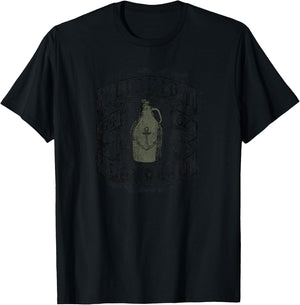 Trendy 64 Oz Liquid Courage Jug Sketch T-Shirt - T-Shirt | Black