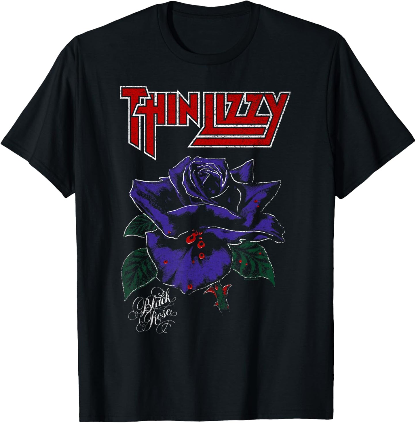 Thin Lizzy – Black Rose Color T-Shirt - T-Shirt | Black