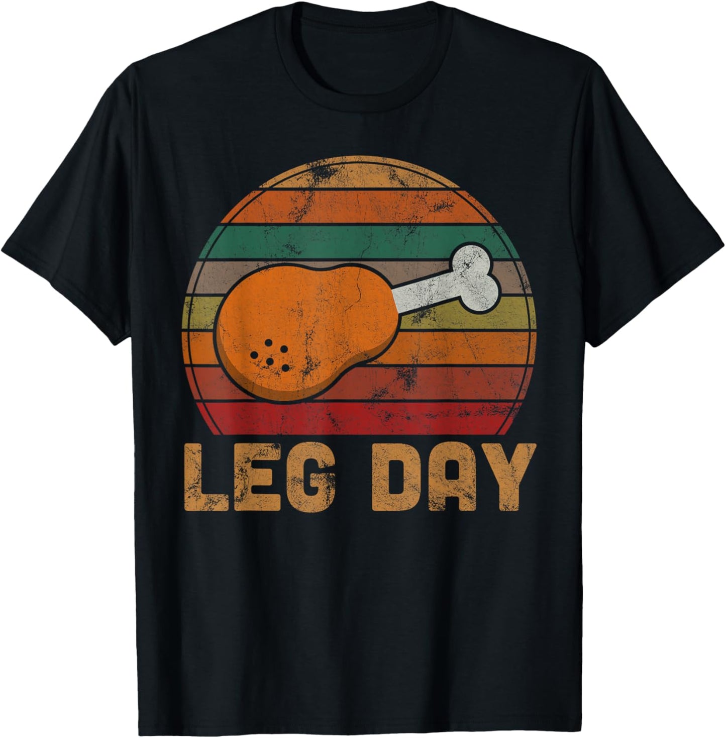 Leg Day Thanksgiving Turkey Day Gifts Pilgrim Sport Athlete T-Shirt - T-Shirt | Black