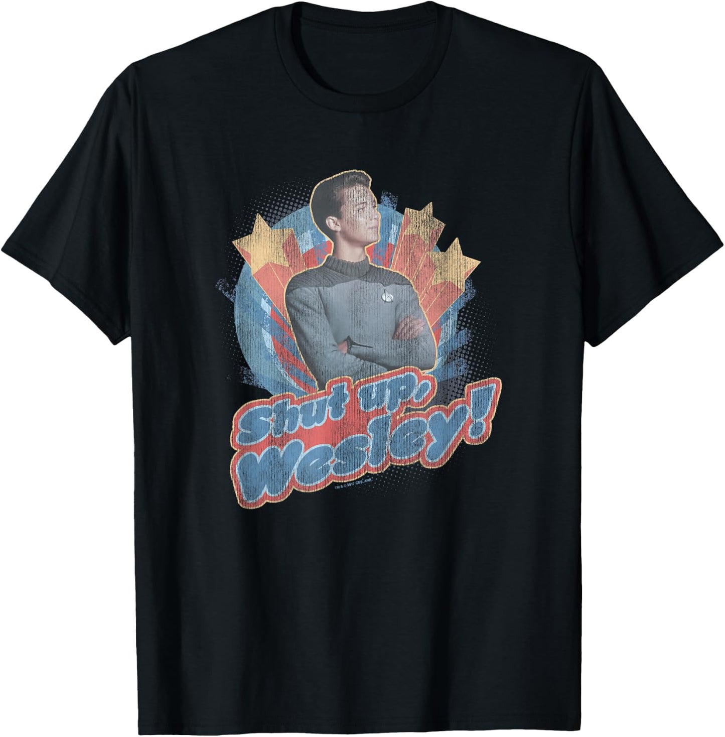 Star Trek Shut Up Wesley T-Shirt - T-Shirt | Black