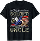 My Favorite Soldier Calls Me Uncle Proud Army Uncle T-Shirt - T-Shirt | Black