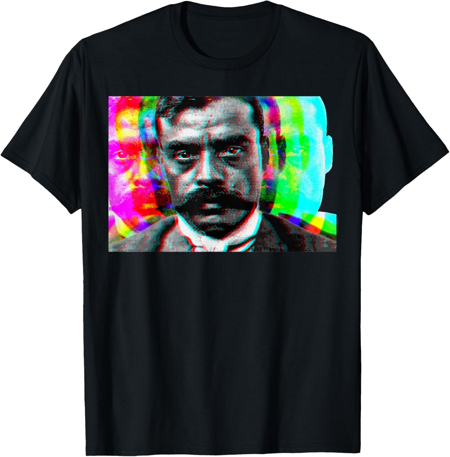 Emiliano Zapata Mexican Flag La Revolucion Mexicana 3D T-Shirt - T-Shirt | Black
