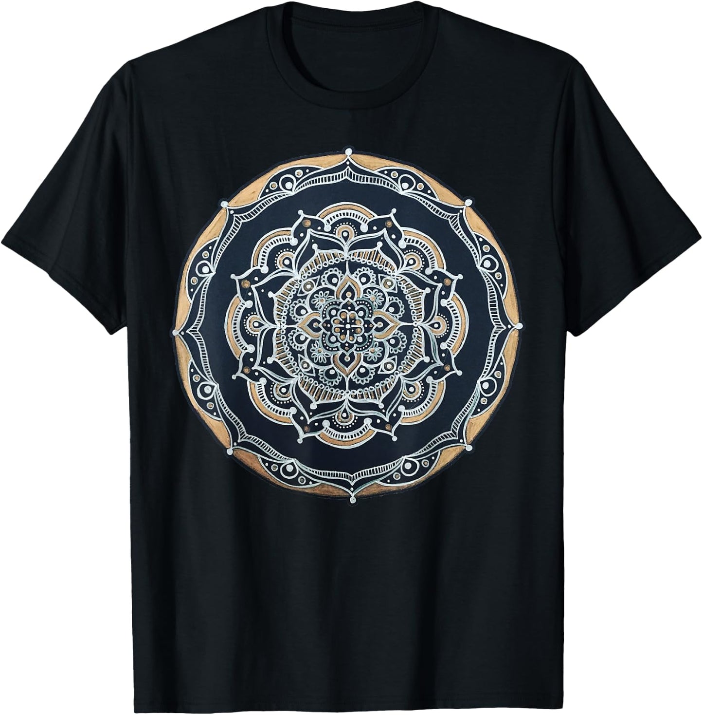 Sacred Fractal Geometry Art To Spread Good Vibe T-Shirt - T-Shirt | Black