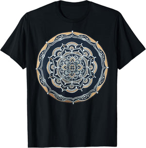 Sacred Fractal Geometry Art To Spread Good Vibe T-Shirt - T-Shirt | Black