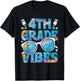 Back To School 4th Grade Vibes First Day Of School Teacher T-Shirt - T-Shirt | Black