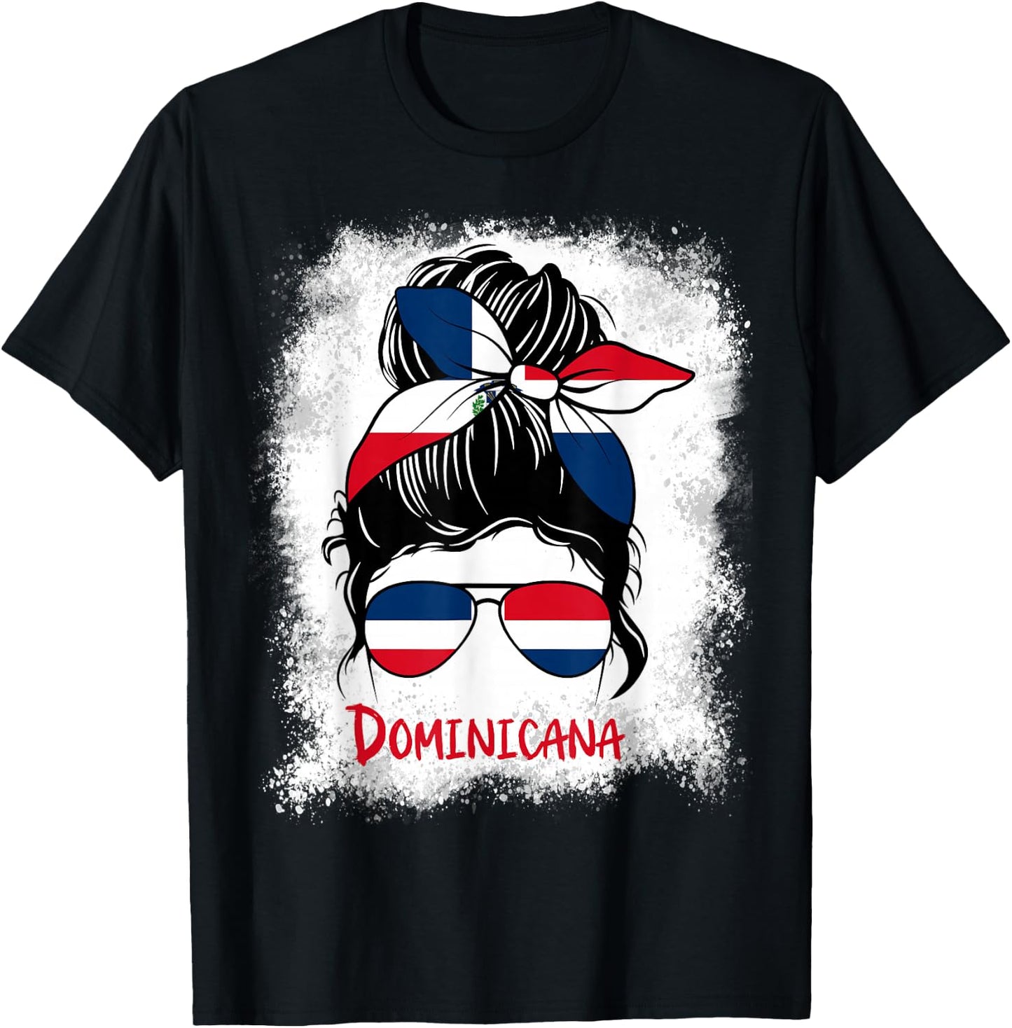 Dominicana Bleached Dominican Republic Girl Woman Small T-Shirt - T-Shirt | Black