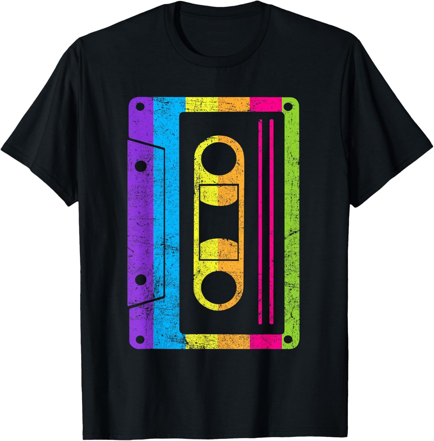 Cassette Tape Shirt For 80s 90s Lovers Vintage Retro Costume T-Shirt - T-Shirt | Black