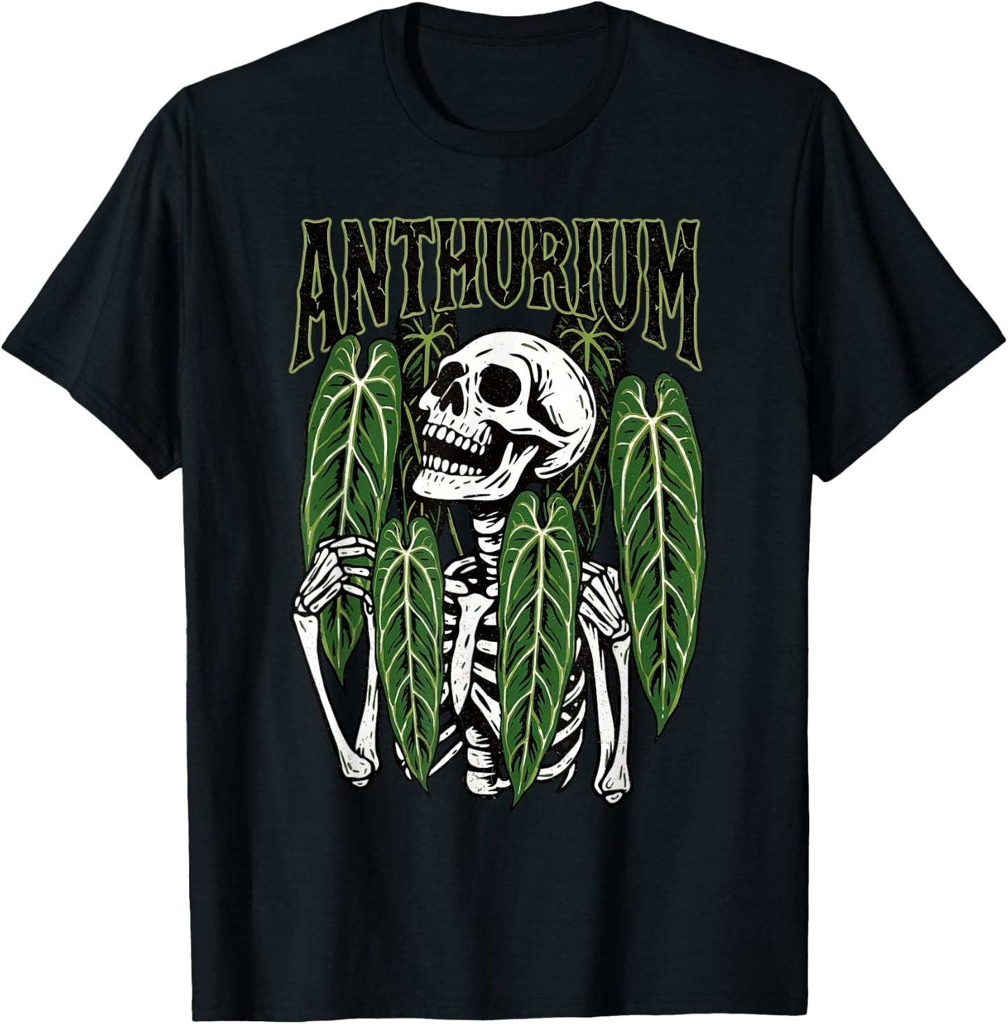 Anthurium Skeleton Gothic Plant Warocqueanum Houseplant Mom T-Shirt - T-Shirt | Black