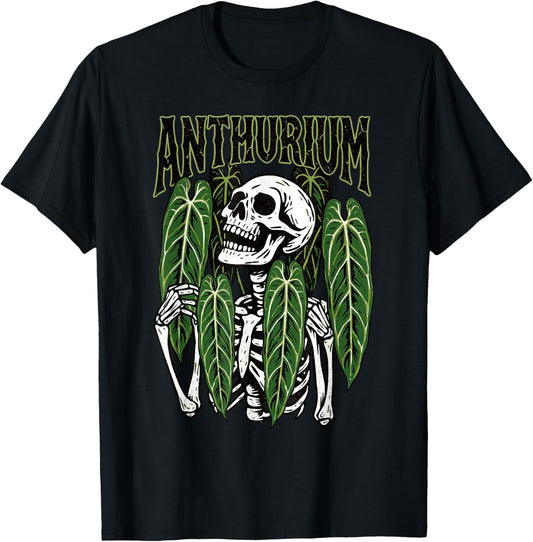 Anthurium Skeleton Gothic Plant Warocqueanum Houseplant Mom T-Shirt - T-Shirt | Black