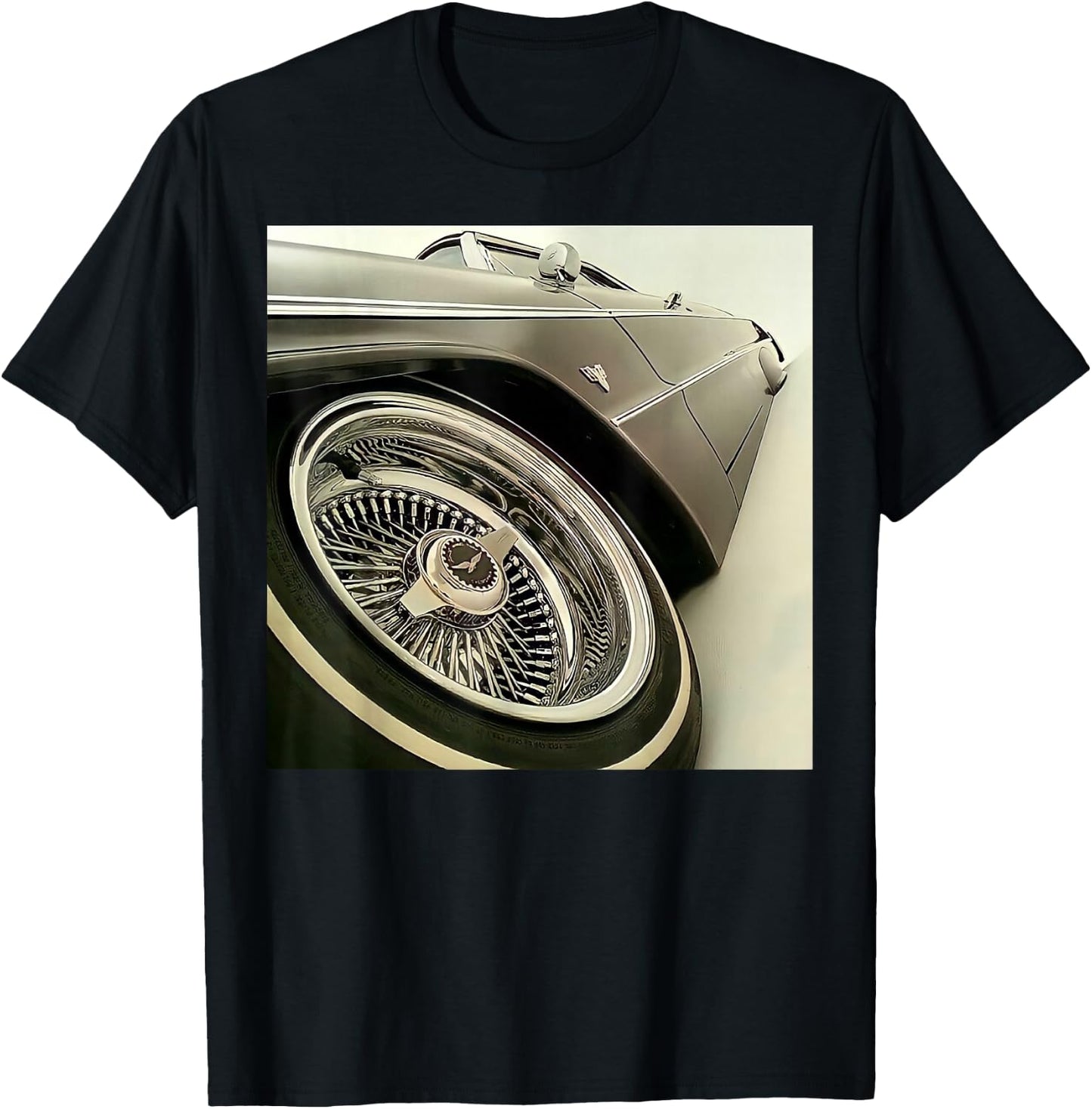 Lowrider Black and White T-Shirt - T-Shirt | Black