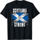 Scotland Strong Distressed Flag - Scottish Pride T-Shirt - T-Shirt | Black