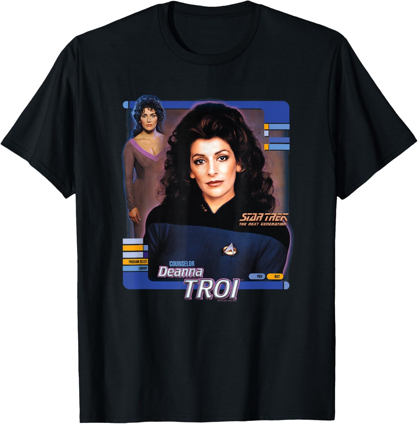 Star Trek Deanna Troi T-Shirt - T-Shirt | Black