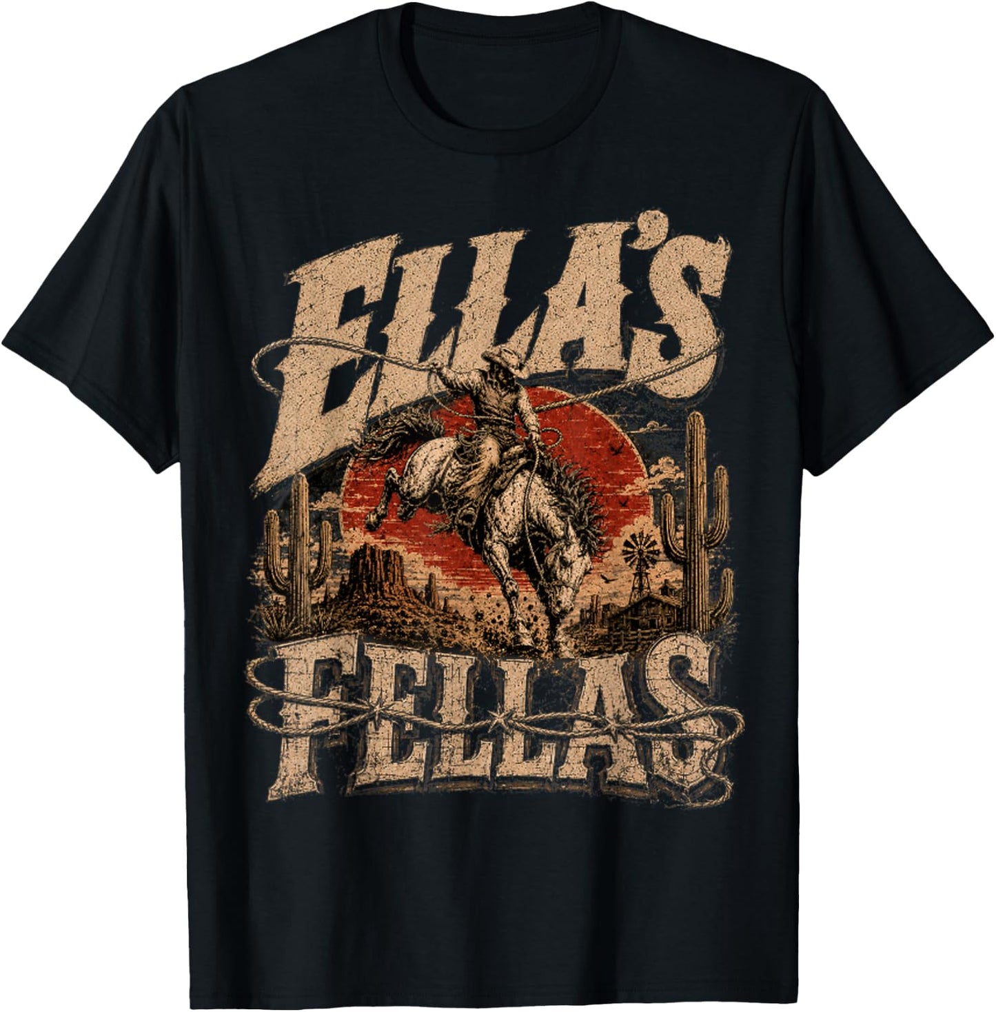 Vintage Ella's Name Pride Classic Gifts Women Kids T-Shirt - T-Shirt | Black