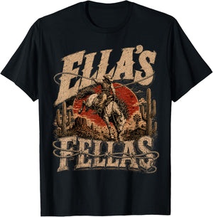 Vintage Ella's Name Pride Classic Gifts Women Kids T-Shirt - T-Shirt | Black