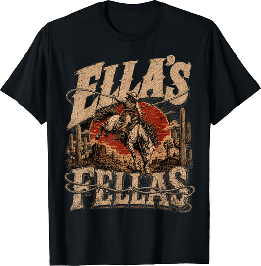 Vintage Ella's Name Pride Classic Gifts Women Kids T-Shirt - T-Shirt | Black