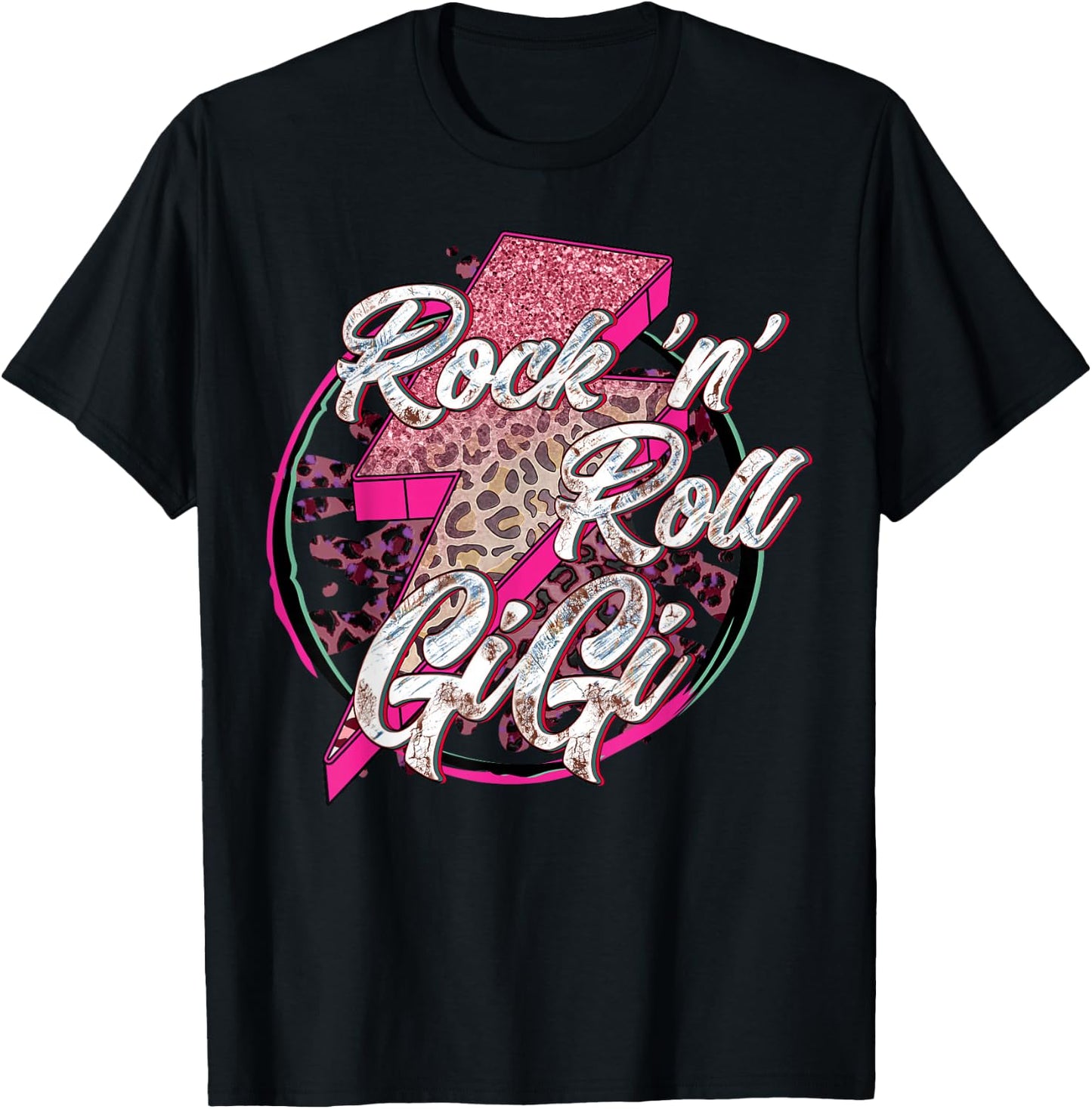 Rock’N’ Roll Gigi Mother Day Funny Mama Gift T-Shirt - T-Shirt | Black