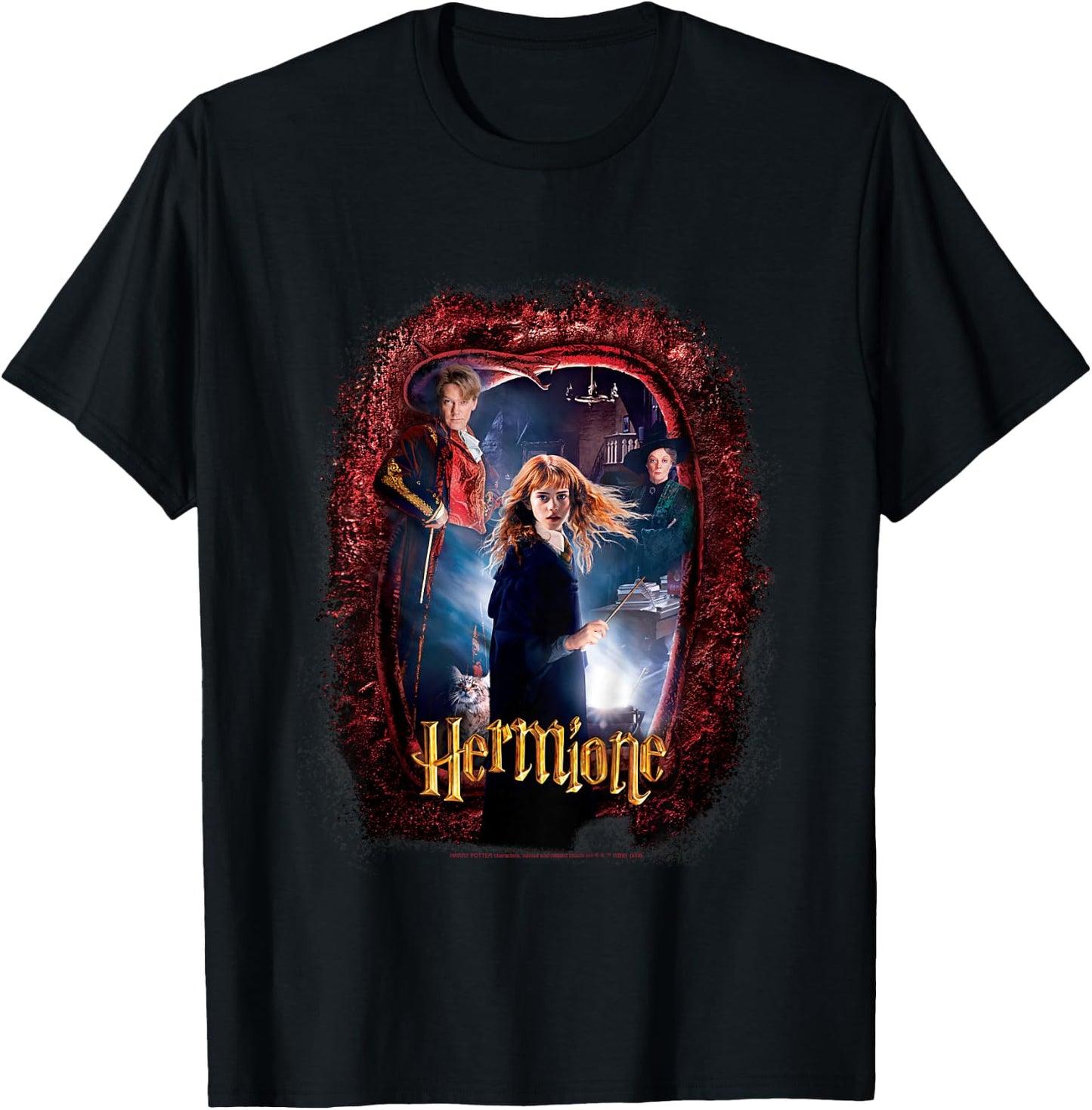 Kids Harry Potter and The Chamber of Secrets Hermione Portrait T-Shirt - T-Shirt | Black