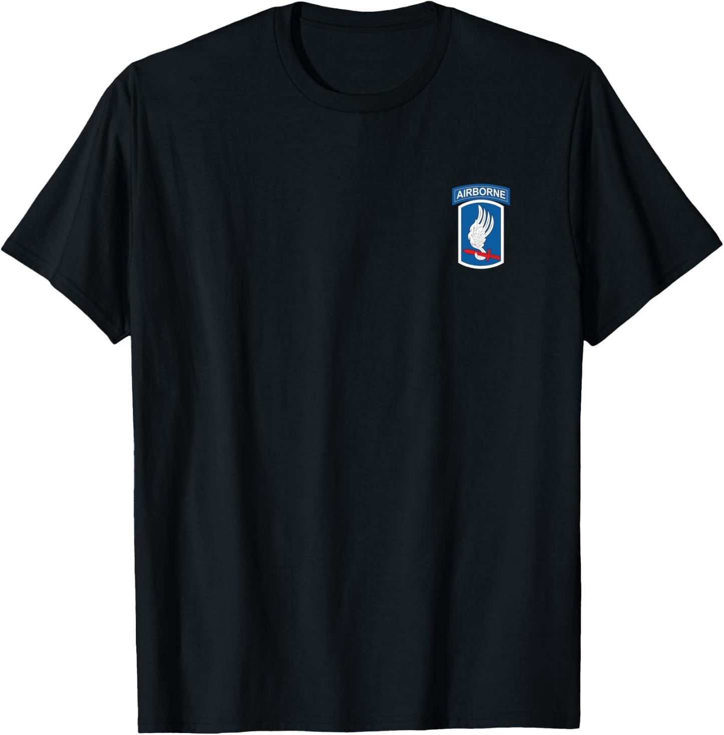 U.S Army 173rd Airborne Division Veteran Flag Vintage T-Shirt - T-Shirt | Black