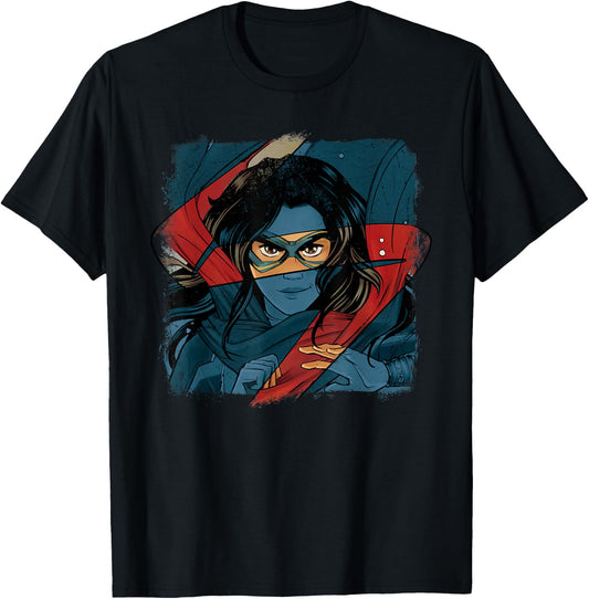 Marvel Studios Ms. Marvel Logo Action T-Shirt - T-Shirt | Black